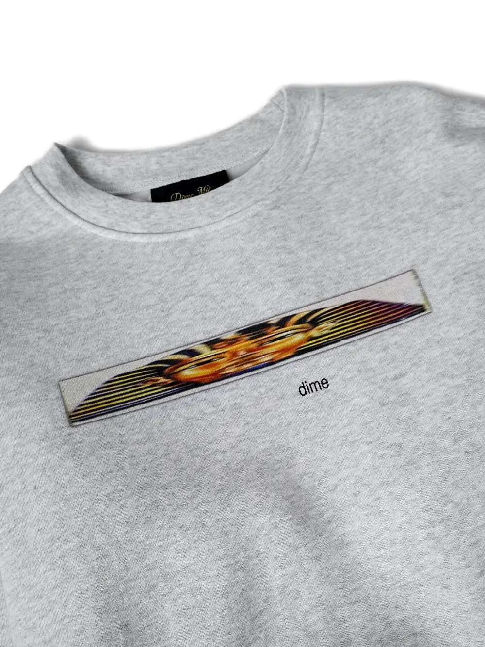 Dime Pharaoh-print Crew-neck Sweatshirt In Gray
