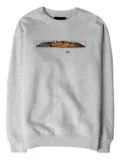 dime pharaoh-print crew-neck sweatshirt - Grey