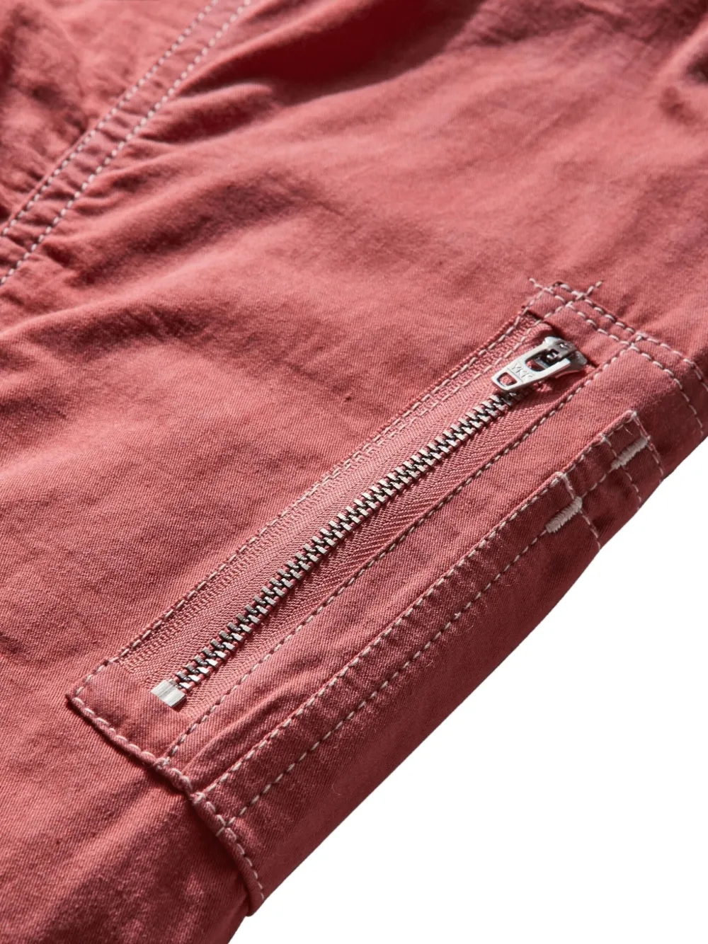 Story Mfg. Cotton Bomber Jacket In Red