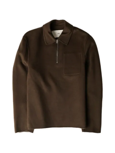 AMI Paris chamarra con medio cierre