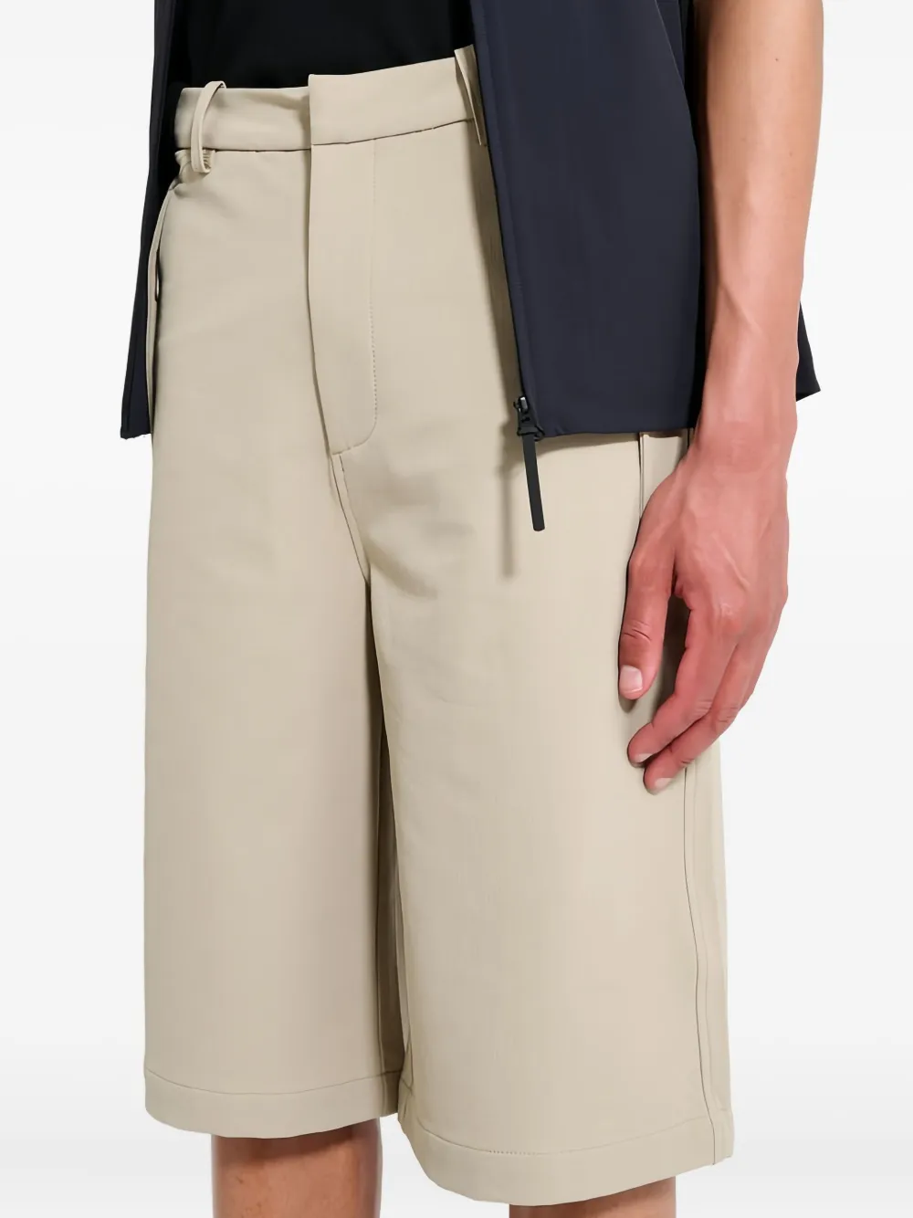 Hiking Patrol Zip-fastening Stretch Shorts In Neutral