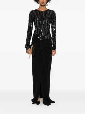 パーティードレス Elisabetta Franchi Draped Bodice Evening Dress Elisabetta Franchi Corset Strapless Gown | Saks Fifth Avenue