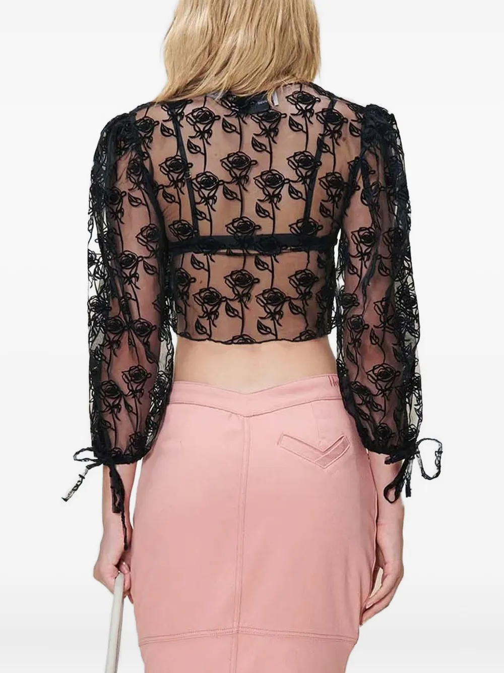 House of Sunny Thorn blouse - Zwart