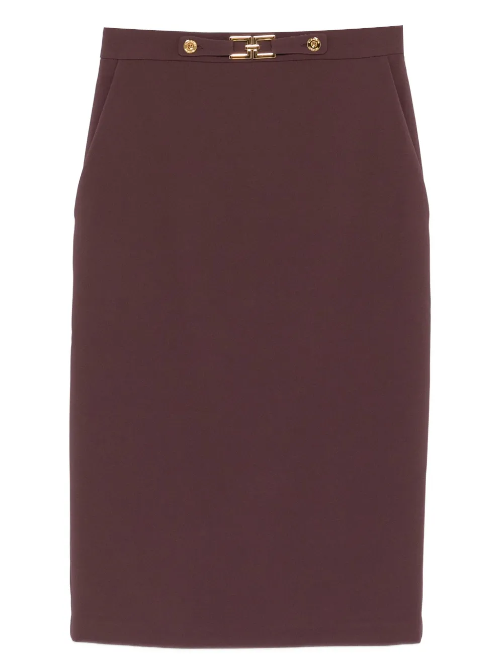 Elisabetta Franchi button-fastening pencil skirt Bruin