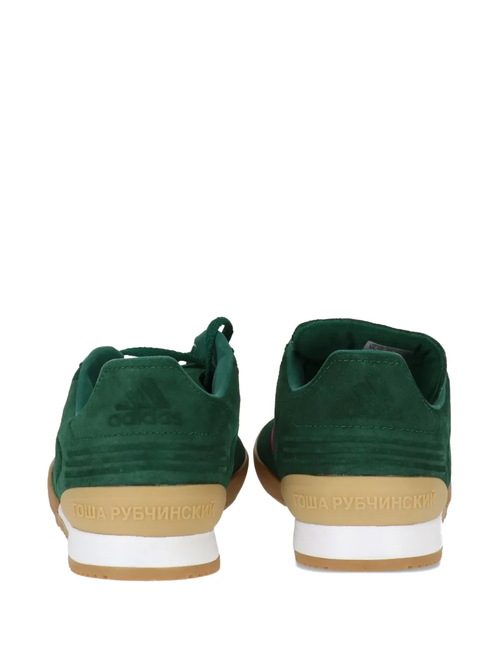 Luxury Supply suede-panelled three-stripes low-top sneakers Green
