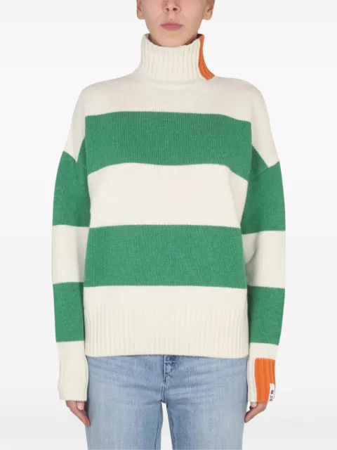 RIGHT FOR striped turtleneck sweater
