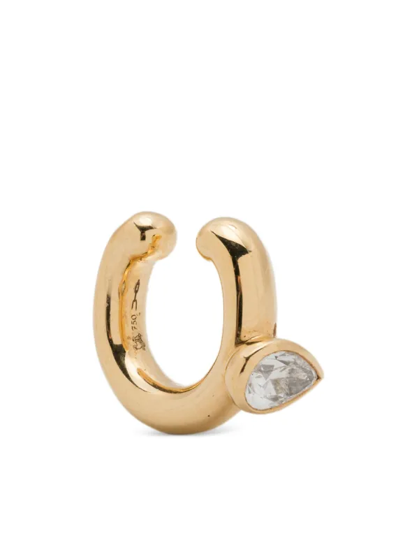 Uniform Object 18kt Yellow Gold Steam Diamond Ear Cuff