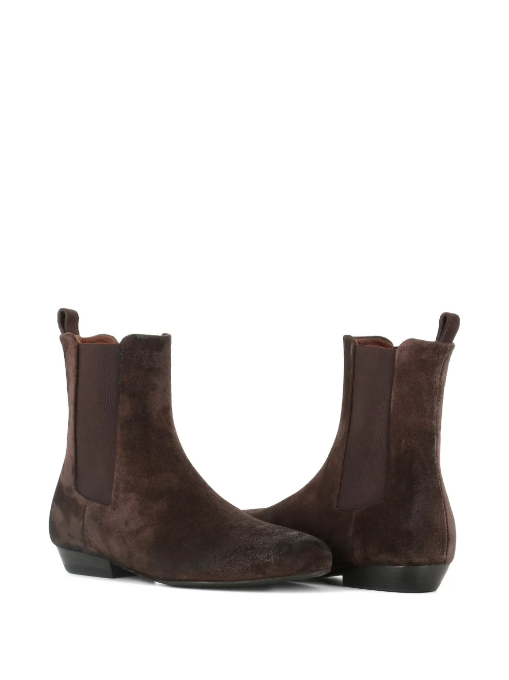 Marsèll elastic-panel suede boots Brown