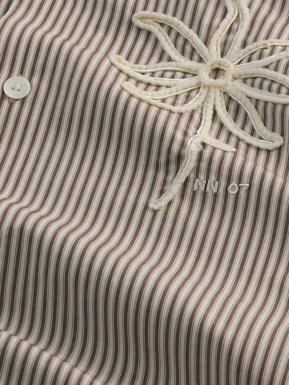 NN07 chemise rayée à fleur brodée | Image 2