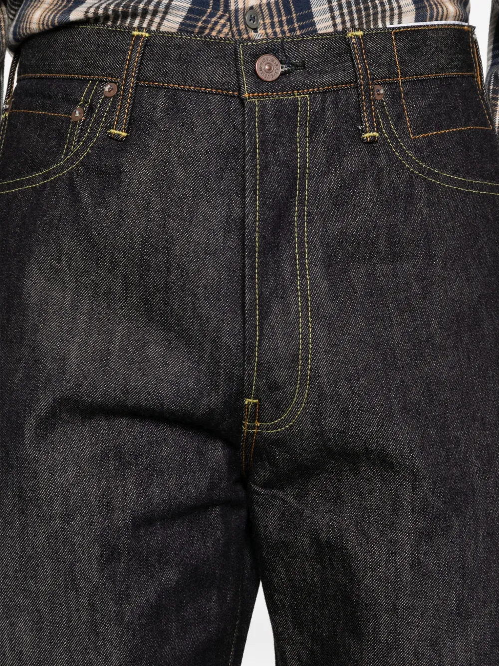 visvim Gerafelde jeans Zwart