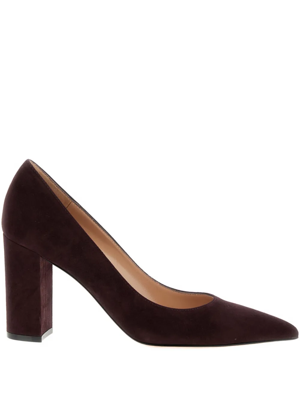 Gianvito Rossi 85mm suede pumps Brown