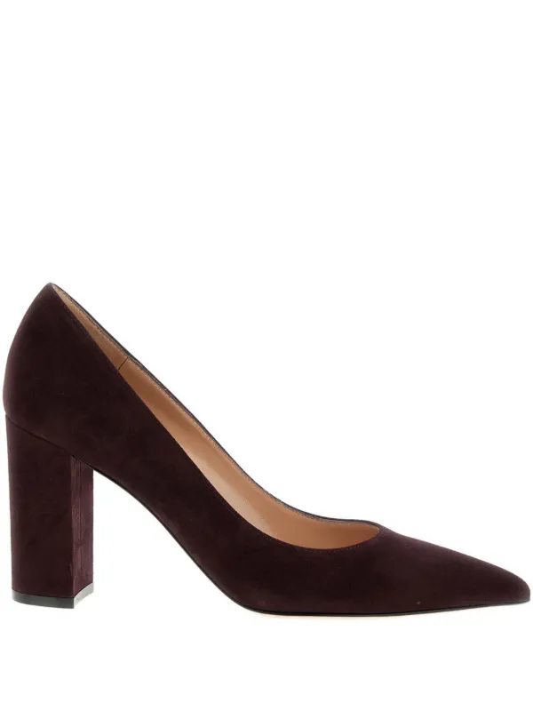 Gianvito Rossi パンプス 定番 スエード ポインテッドトゥ 青紫 Gianvito Rossi パンプス 定番 スエード ポインテッドトゥ 青紫
