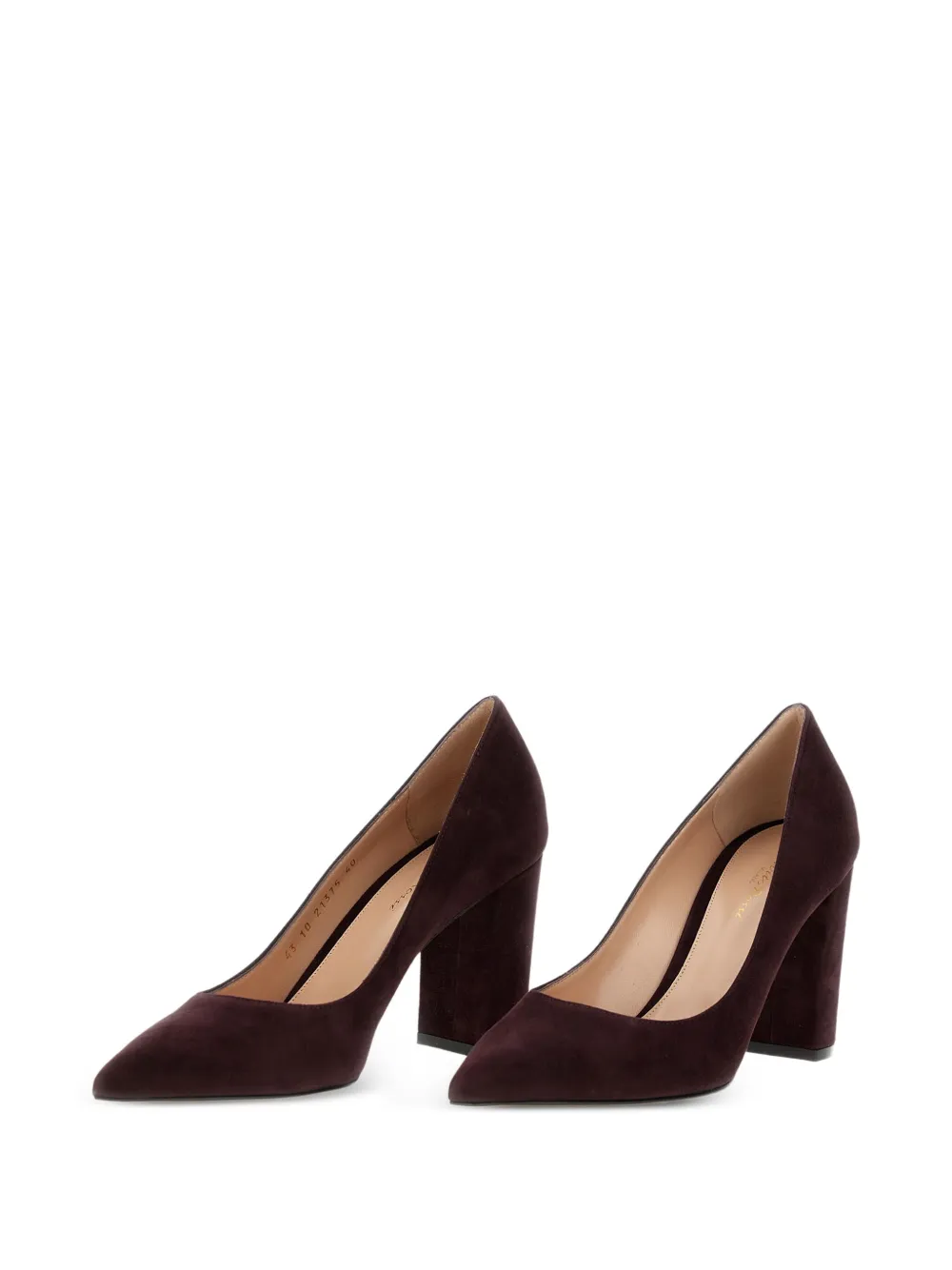 Gianvito Rossi 85mm suede pumps Brown