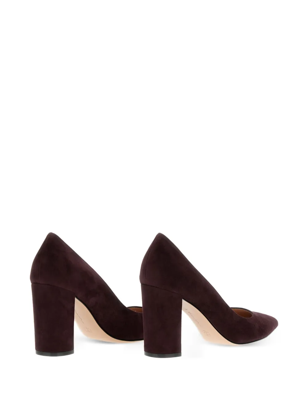 Gianvito Rossi 85mm suede pumps Brown