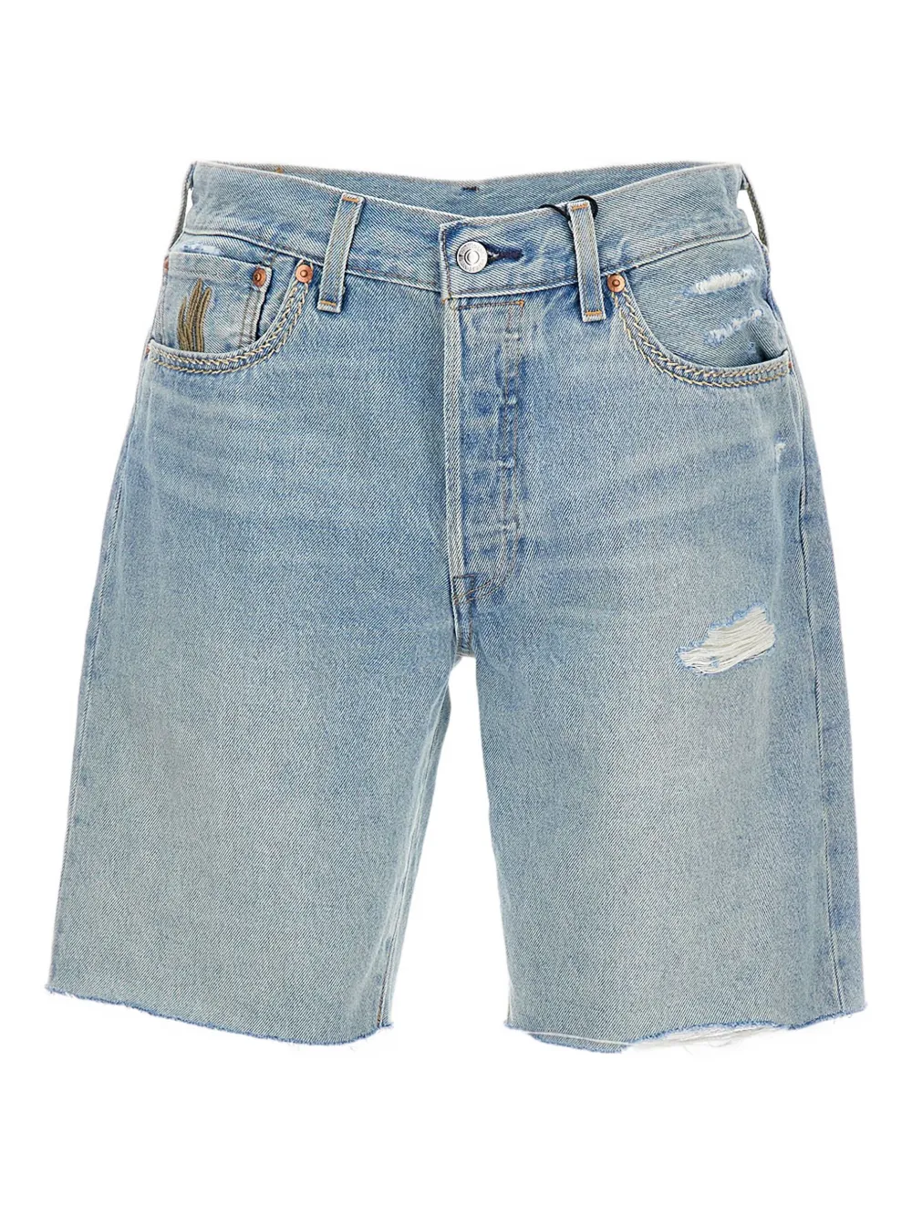 Levi's 501 Original frayed-edge shorts | Blue | Image 1