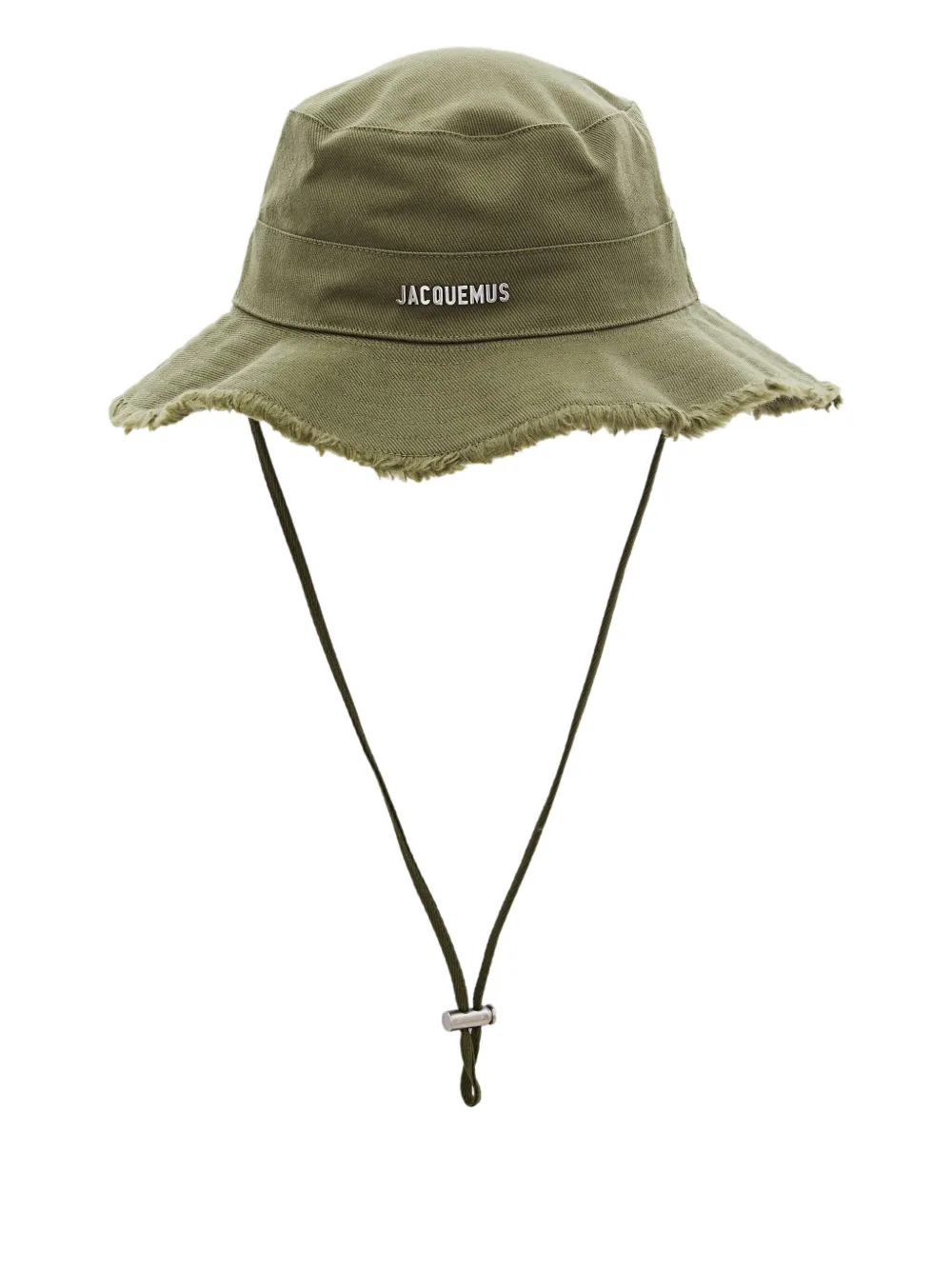 Jacquemus The Artichaut raw-edge bucket hat - Verde