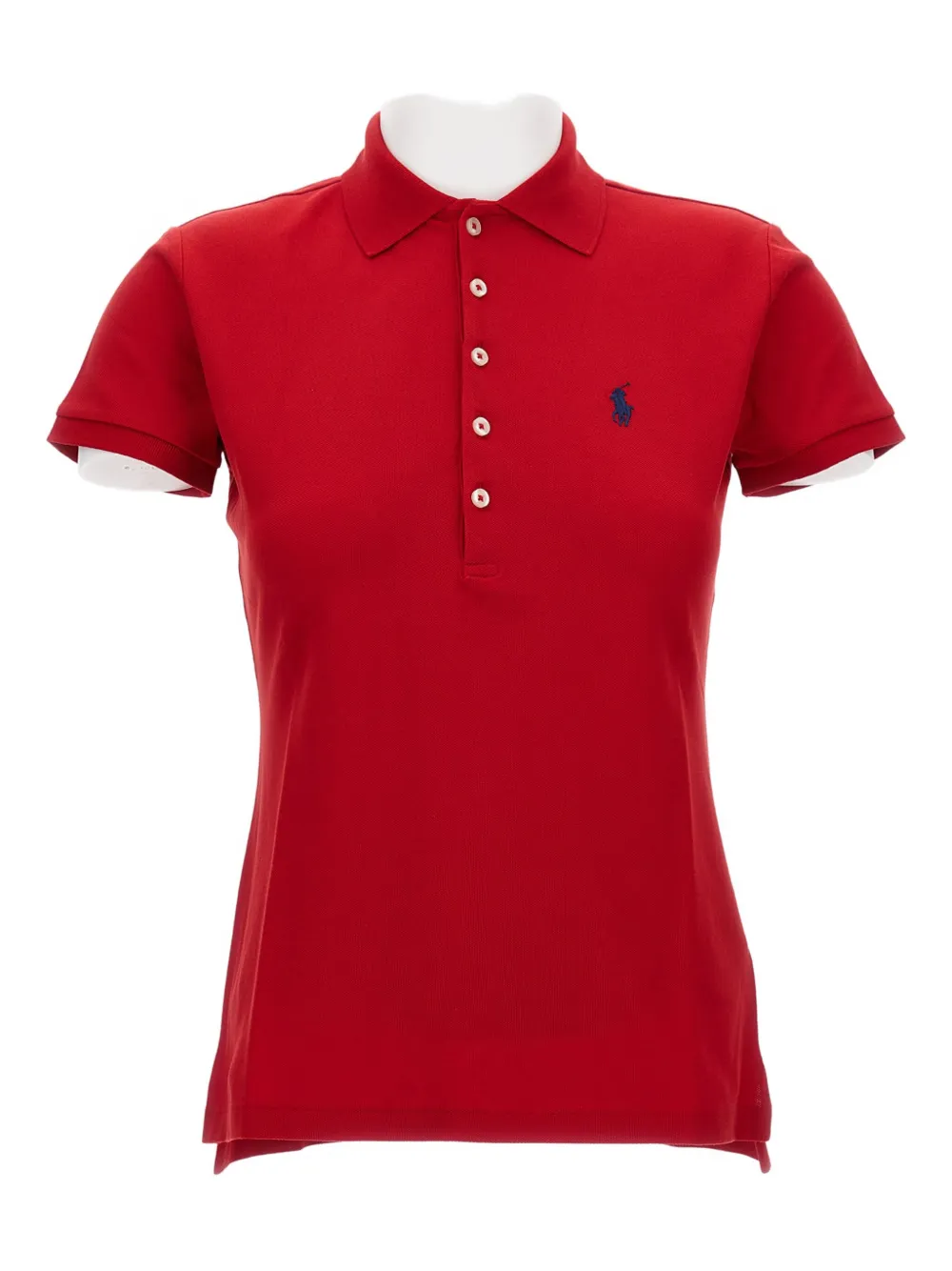 Polo Ralph Lauren embroidered-logo polo shirt - レッド Polo Ralph Lauren embroidered-logo polo shirt - レッド