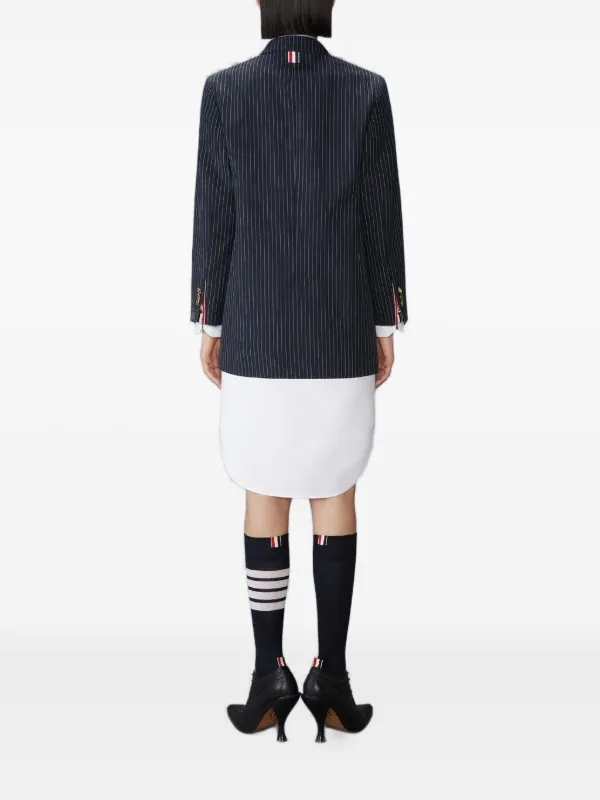 Thom Browne ストライプ ダブルジャケット | ブルー | FARFETCH JP