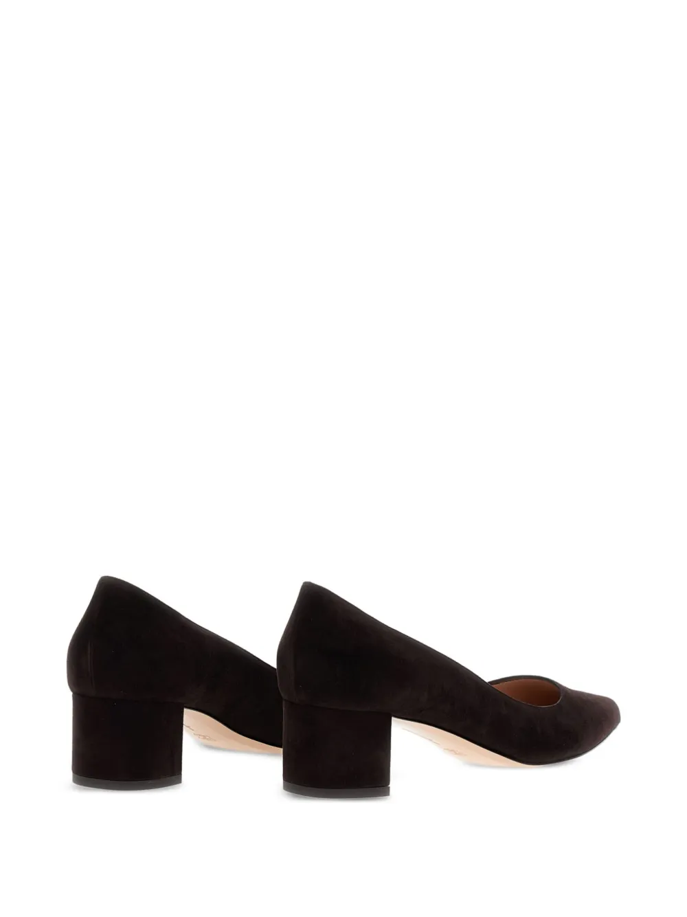 Gianvito Rossi 45mm suede pumps Brown