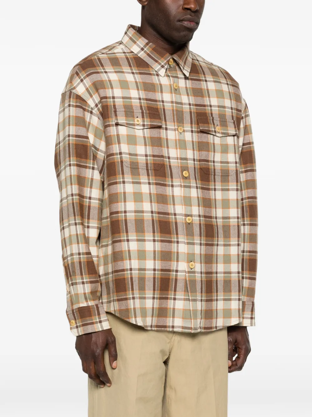  Visvim Lumber Checked Shirt - Brown 