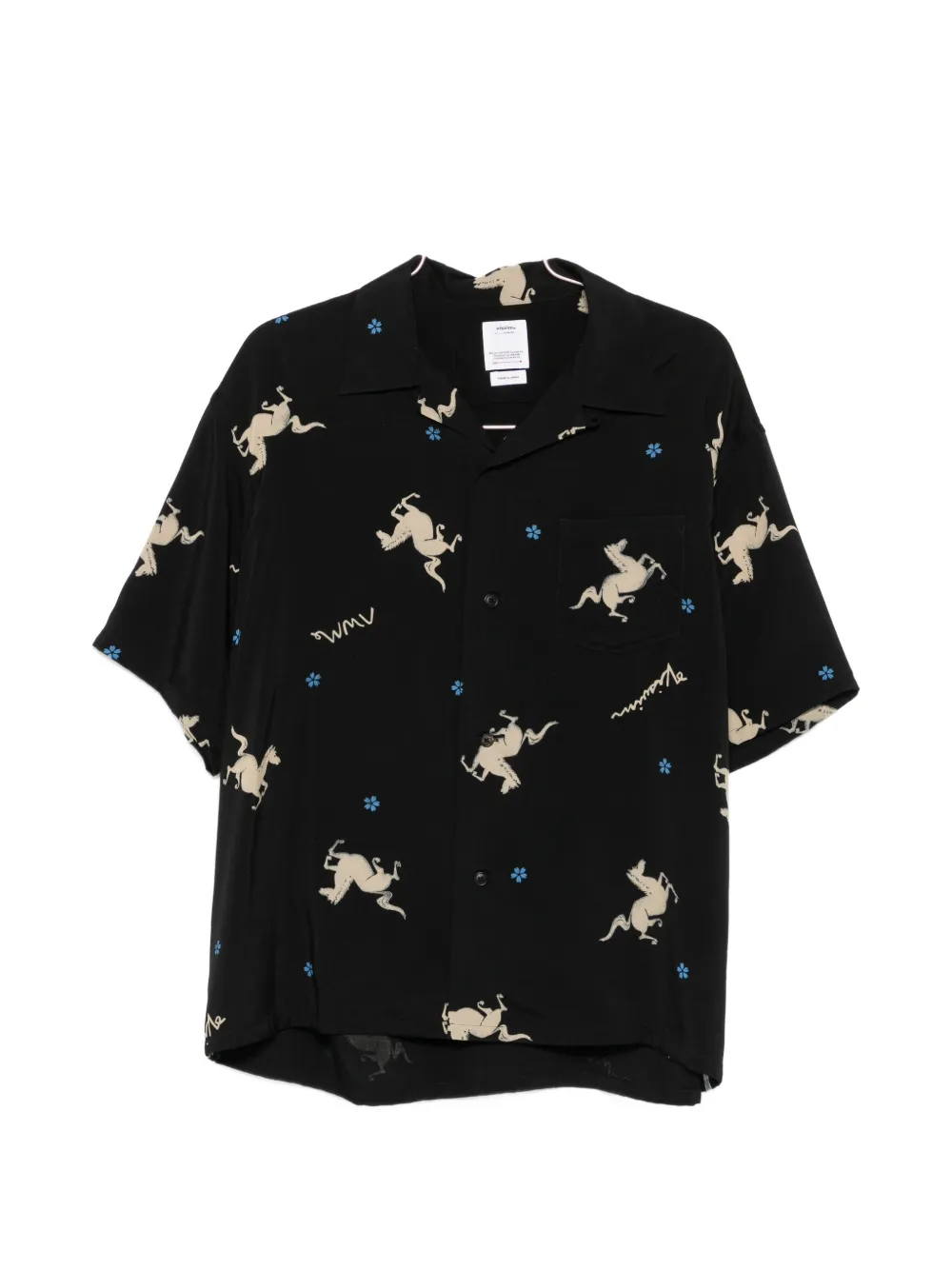 visvim Crosby horse-print shirt - White