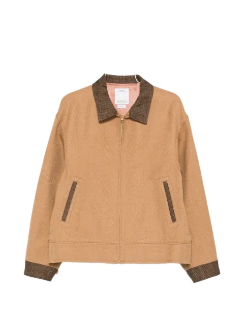visvim contrast-collar zip jacket