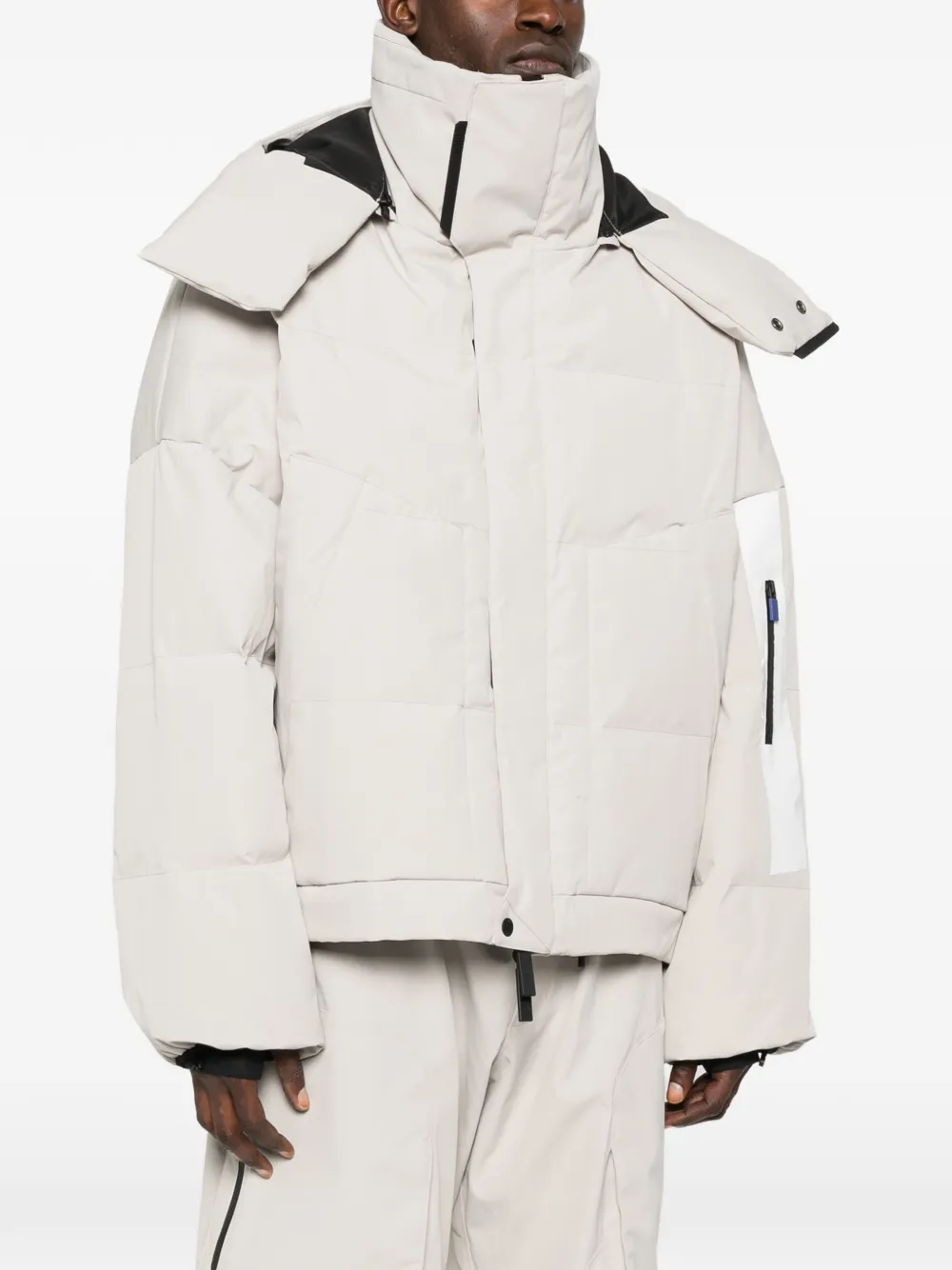  Templa Hooded Zip-fastening Ski Jacket - Neutrals 