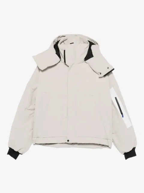 Templa hooded zip-fastening ski jacket
