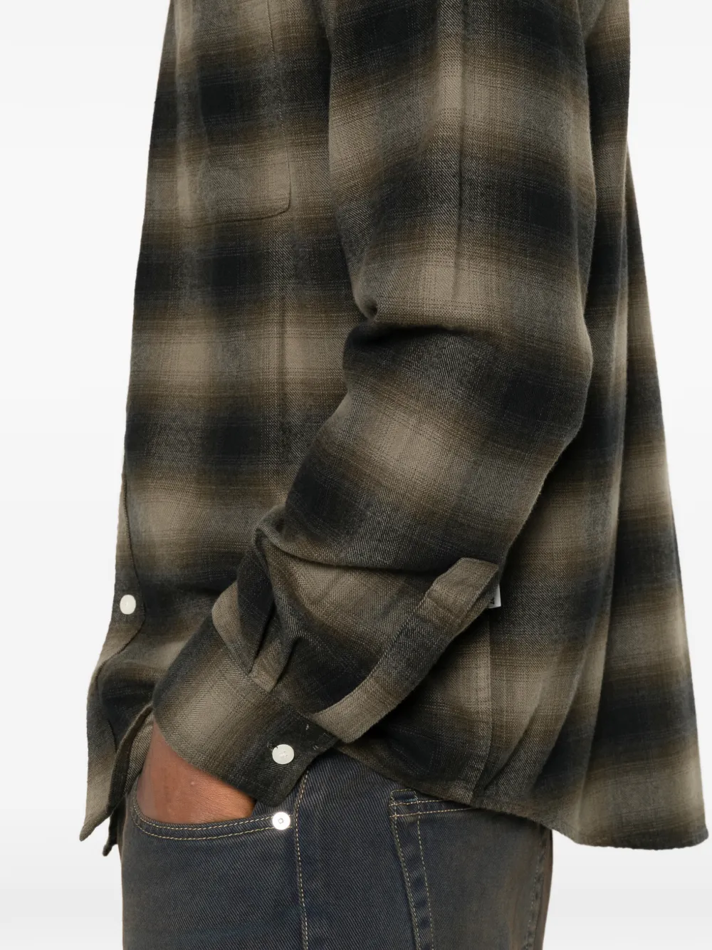 Nn07 Deon Check-pattern Flannel Shirt In Multi