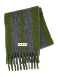 Marni striped scarf - Grey