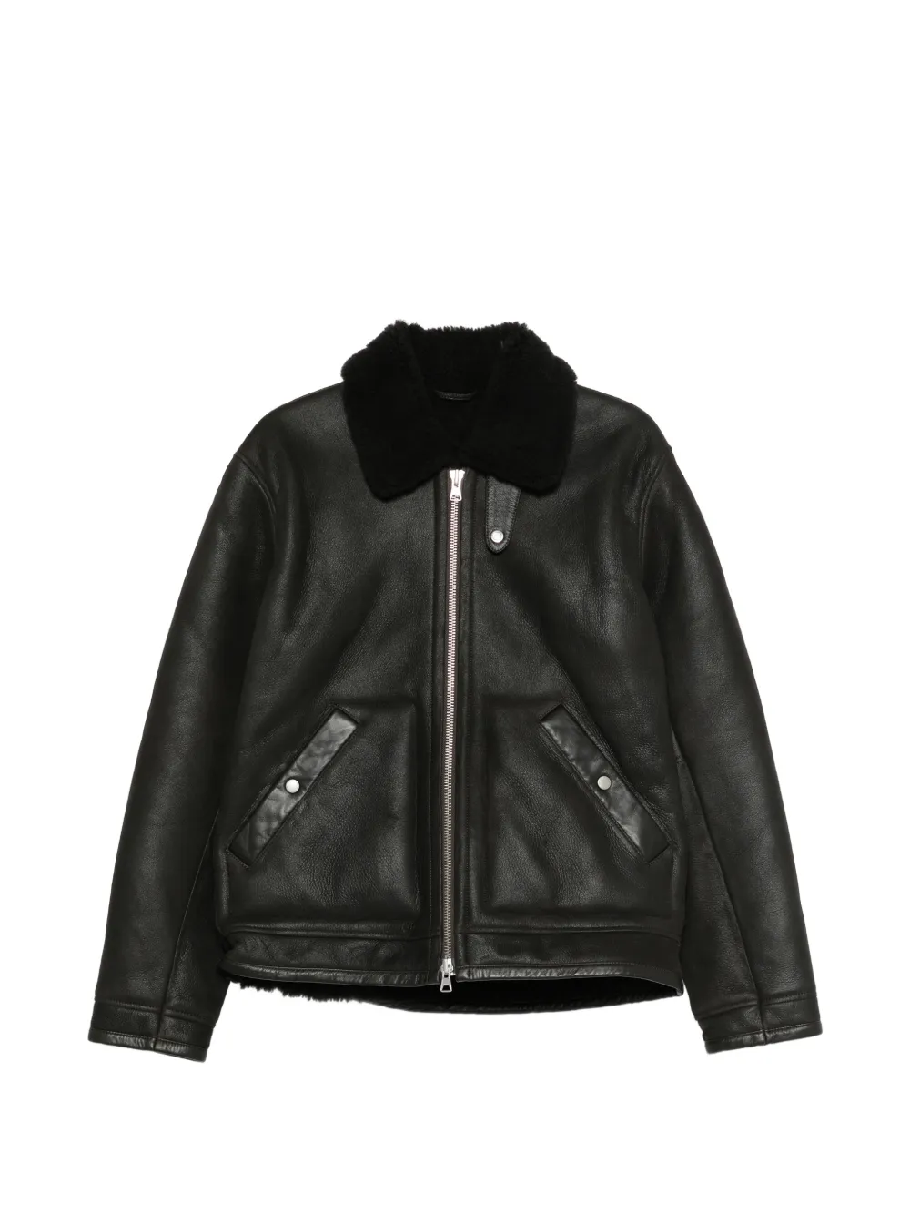 NN07 Atkinson 8173 leather jacket - Marrone