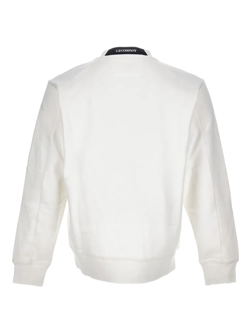 C.P. Company Sweater met zak en ronde hals Wit
