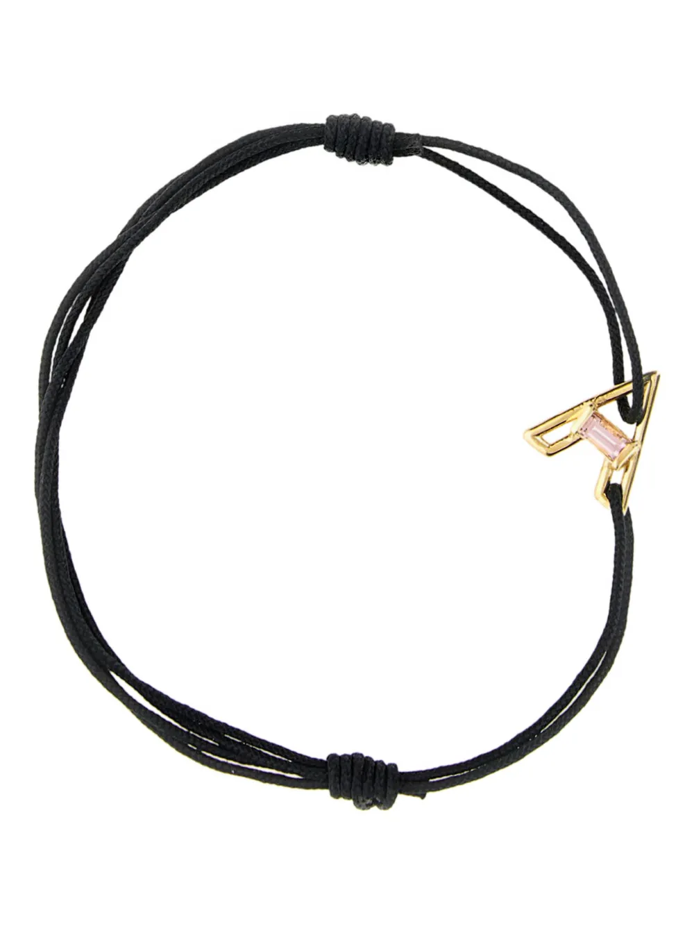 Aliita 9K yellow gold A tourmaline pendant necklace - Nero