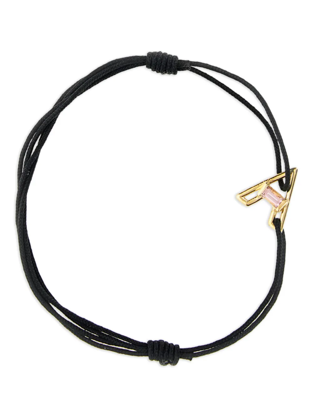 Aliita 9K yellow gold A tourmaline pendant necklace - Nero