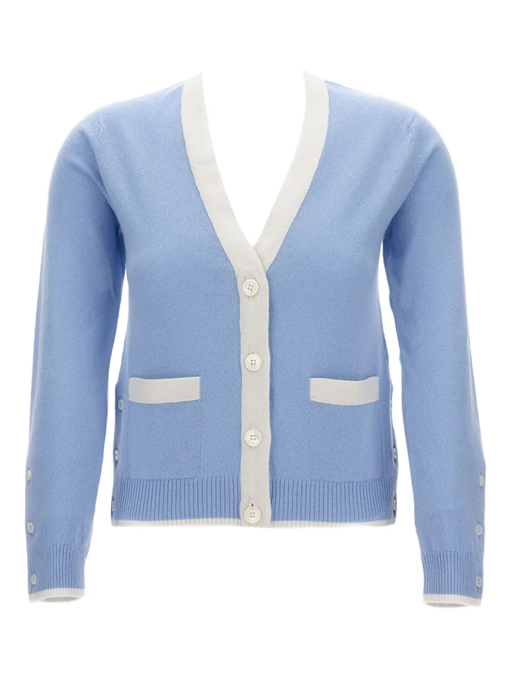 Thom Browne Cardigan in cashmere - Blu