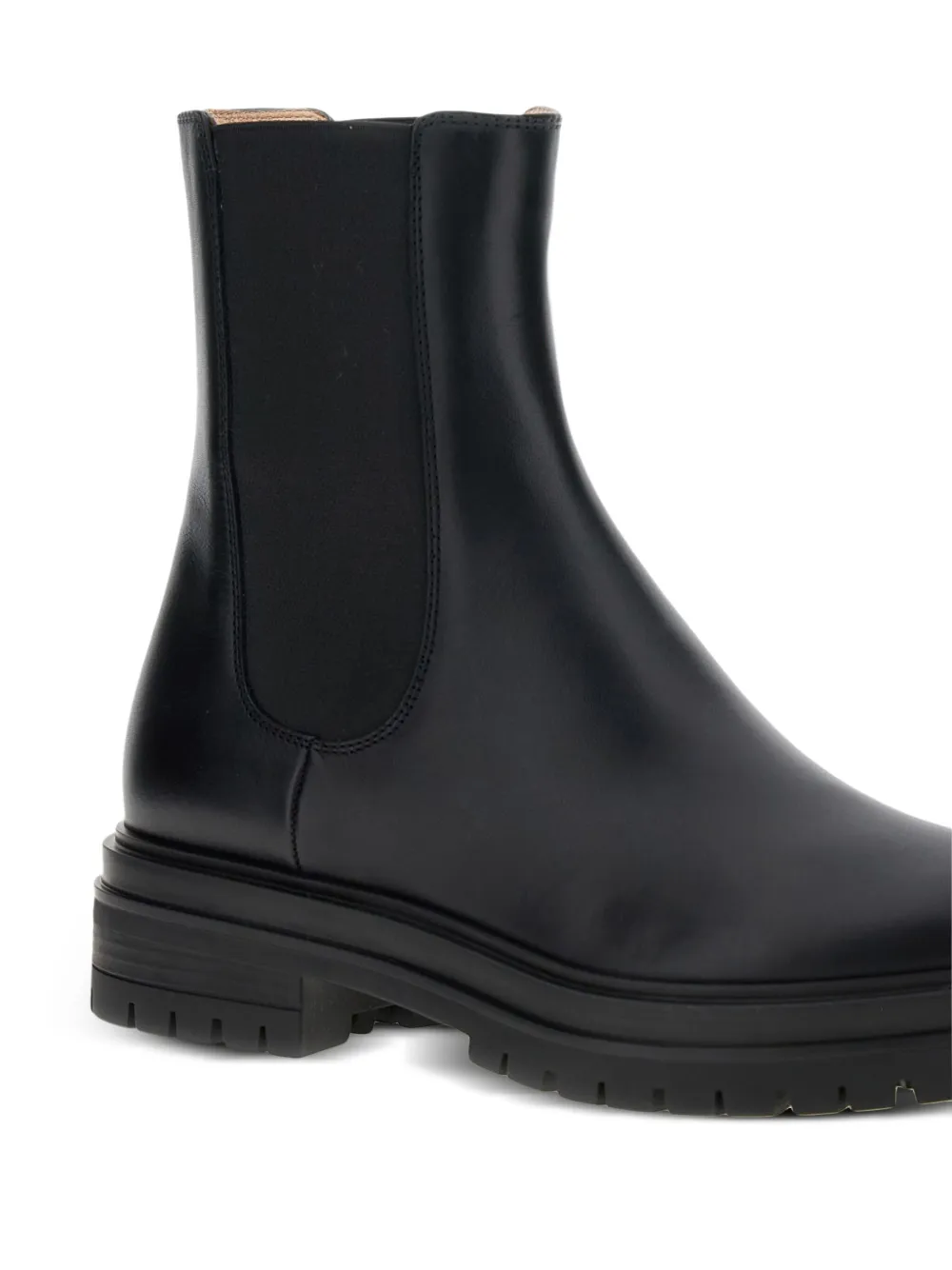 Gianvito Rossi leather Chelsea boots Black