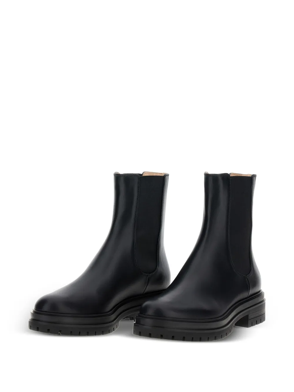 Gianvito Rossi leather Chelsea boots Black
