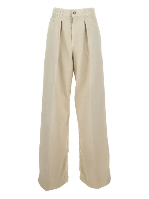 Haikure pleated wide-leg jeans