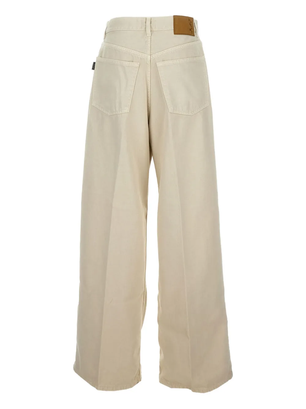 Haikure Jeans met wijde pijpen Beige