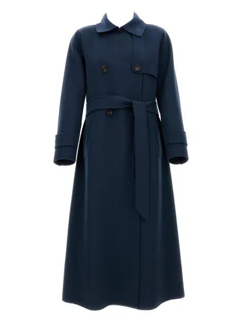 'S Max Mara abrigo con doble botonadura y cinturón