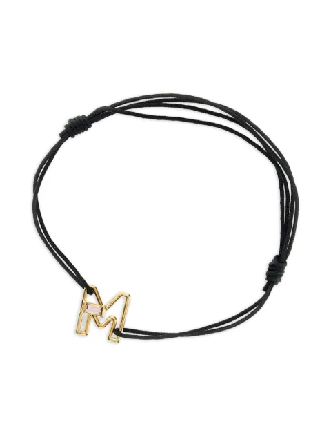 Aliita 9K yellow gold M tourmaline pendant necklace