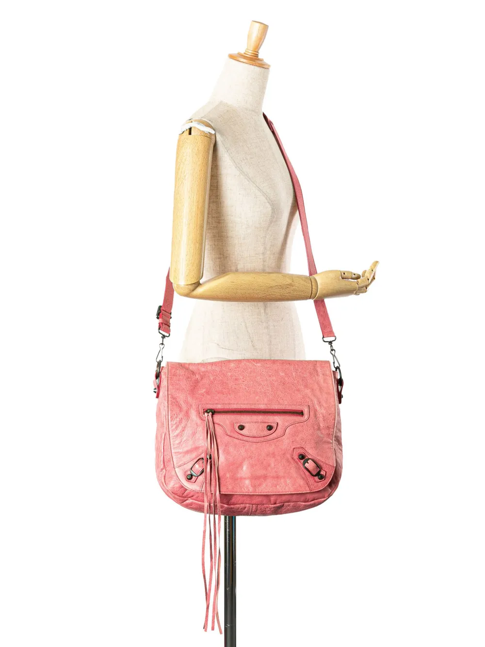 Balenciaga Pre-Owned 2010-2025 Lambskin Motocross Classic Folk crossbody bag | Pre-Owned | Image 2