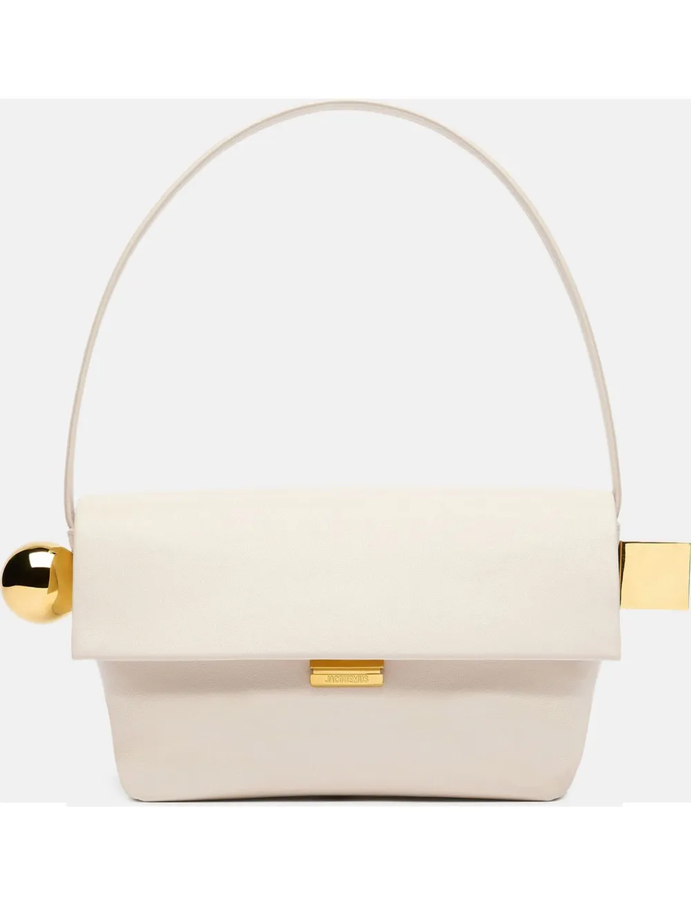 Jacquemus metallic-clasp leather shoulder bag - Toni neutri