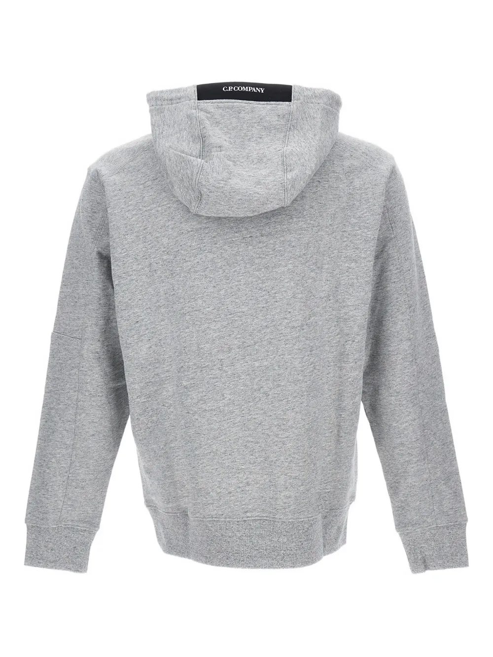 C.P. Company Diagonal Raised fleece hoodie Grijs
