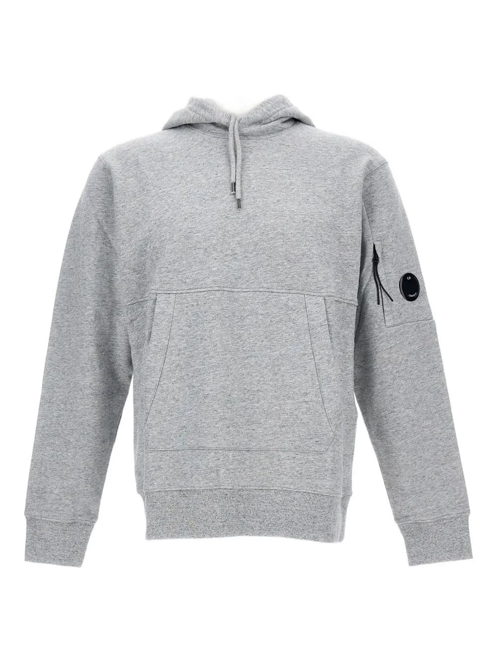 C.P. Company Diagonal Raised fleece hoodie Grijs