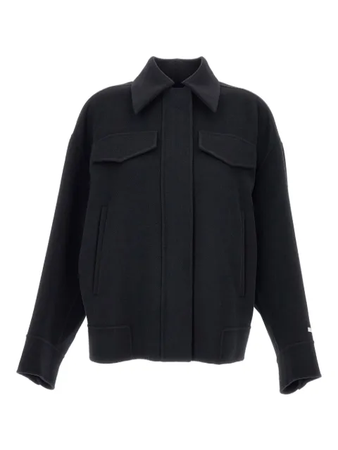 Sportmax flap-pocket wool coat