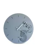 Arti & Mestieri number-detail wall clock - Grey