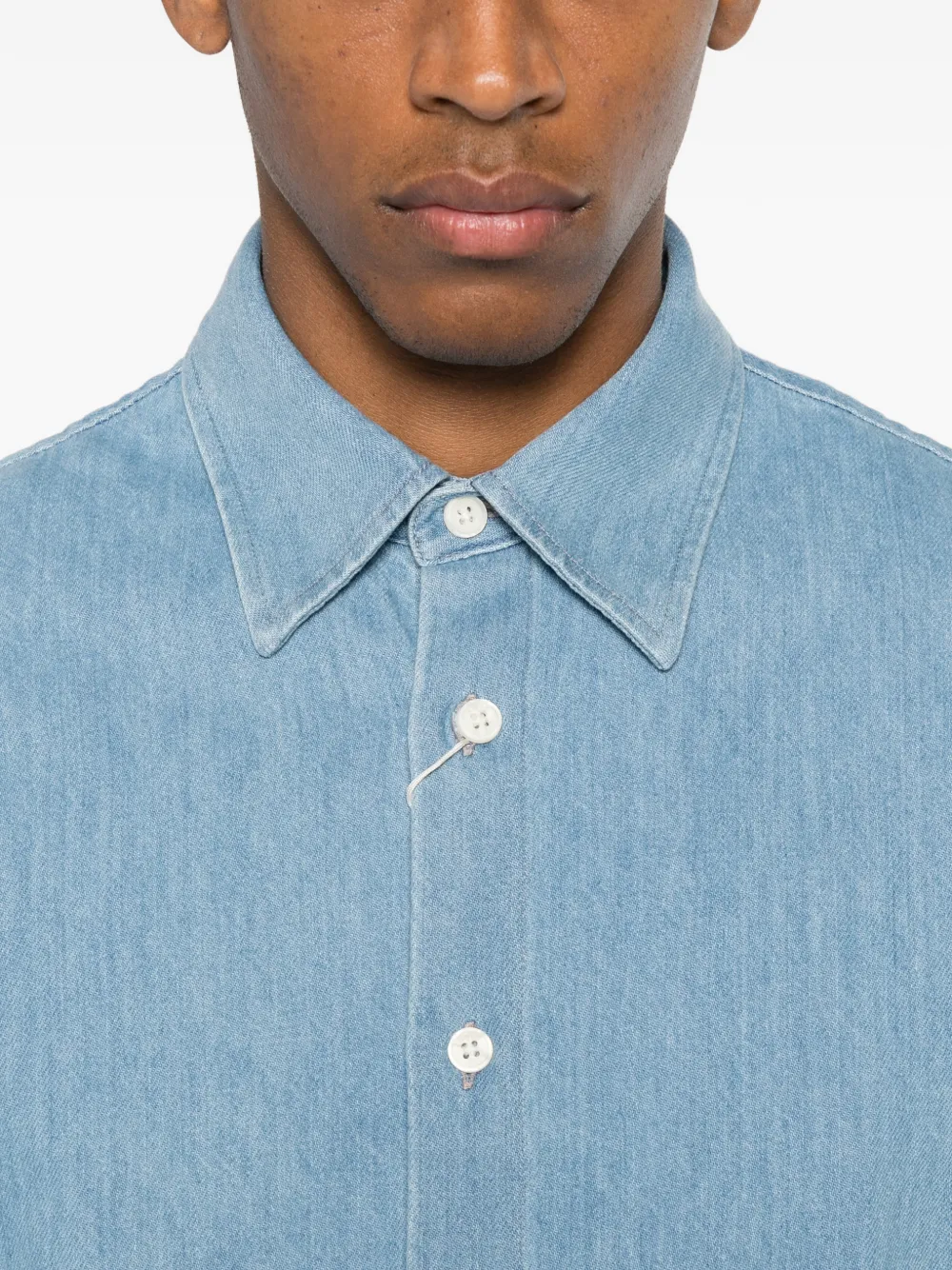 Nn07 Casper Buttoned Overshirt In Blue