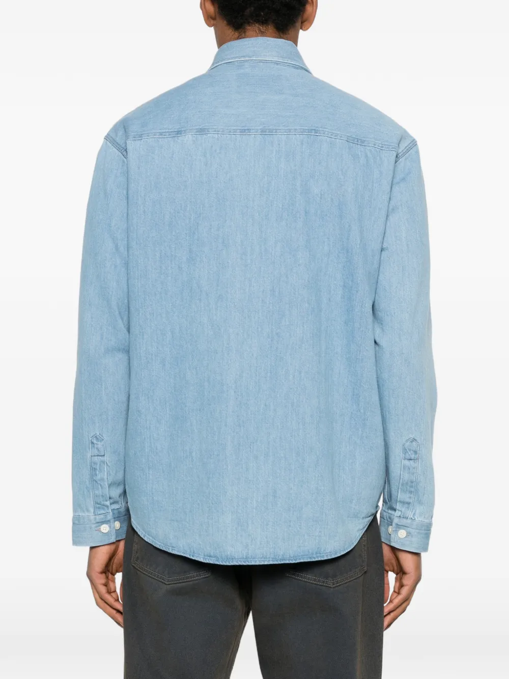 Nn07 Casper Buttoned Overshirt In Blue