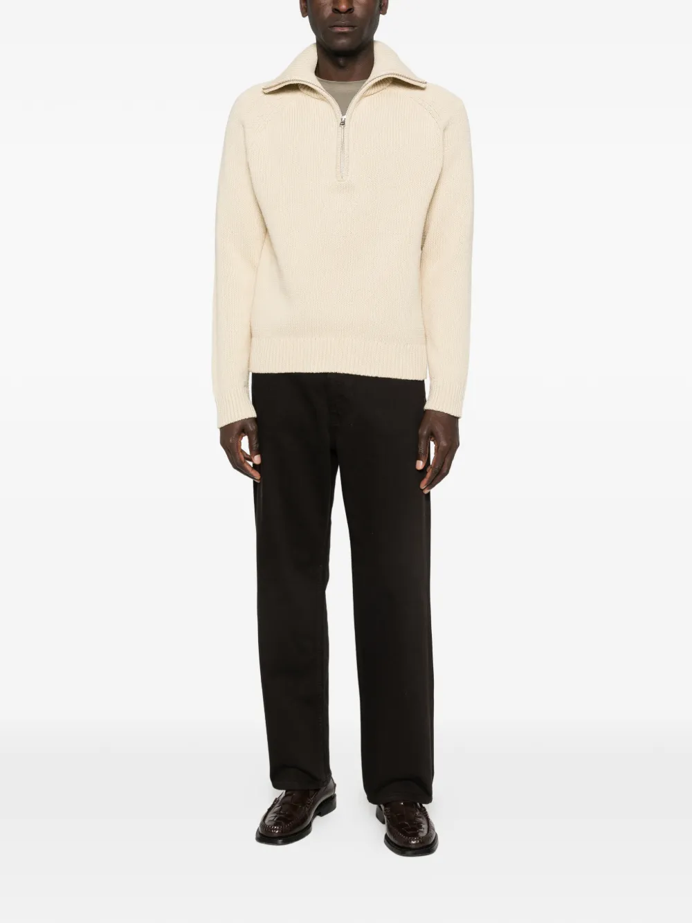 NN07 Tristan 60029 zip-fastening sweater - Beige